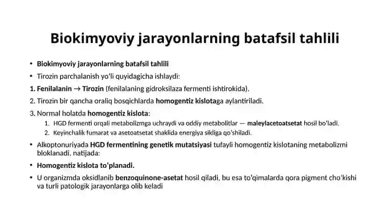 Alkoptonuriyakasalligi 3