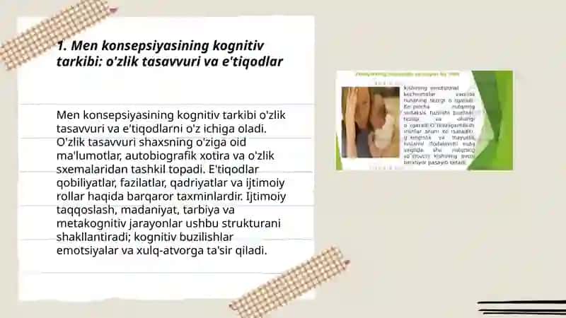 Konsepsiyasining kognitiv emotsional xulq atvorli tarkibiy qismlari 3