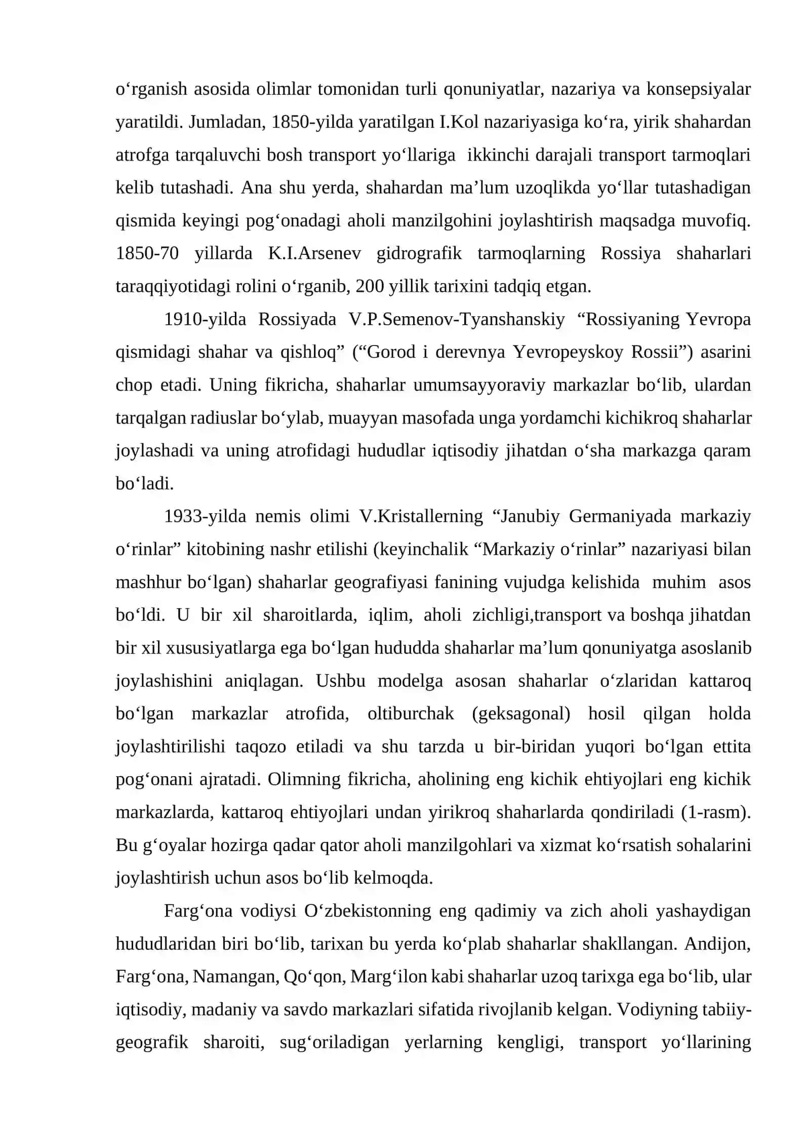 Fargʻona vodiysida urbanistik jarayonlar rivojlanishining hududiy xususiyatlari 3