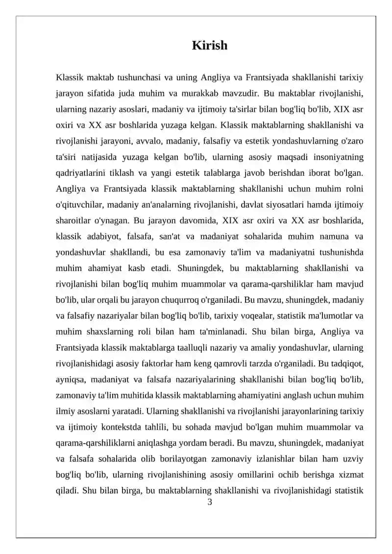 ANGLIYA VA FRANTSIYADA KLASSIK MAKTABNI SHAKLLANISHI.. 3