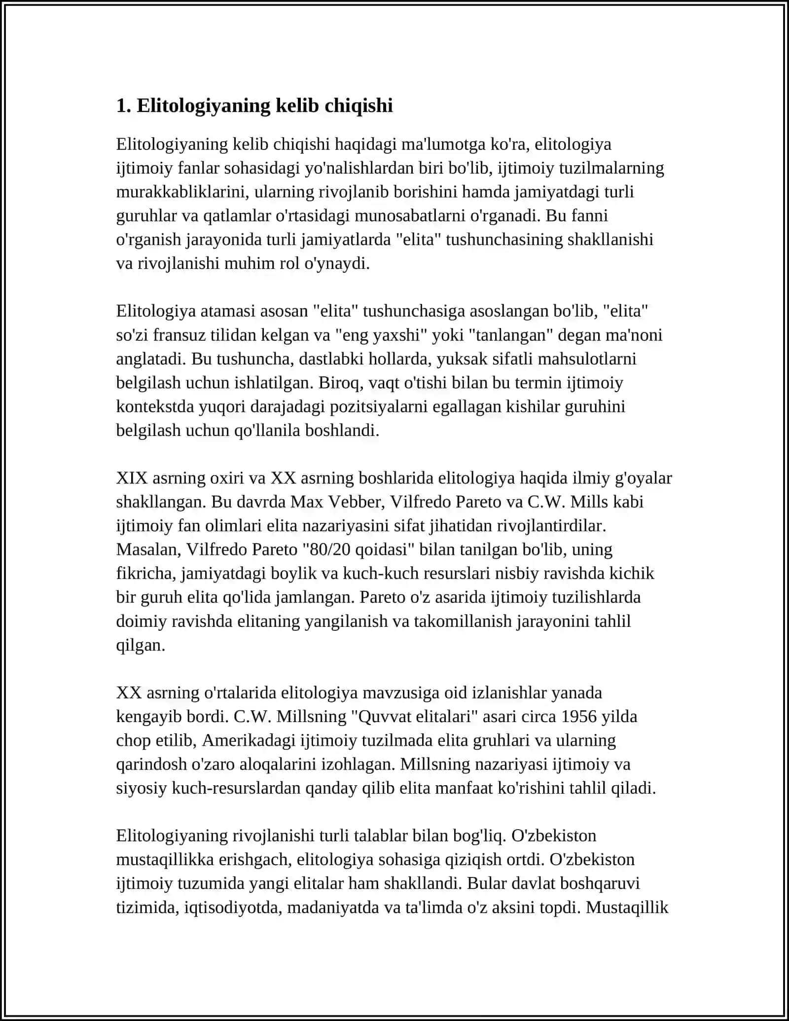 ELITOLOGIYA RIVOJLANISHINING ASOSIY BOSQICHLARI 3