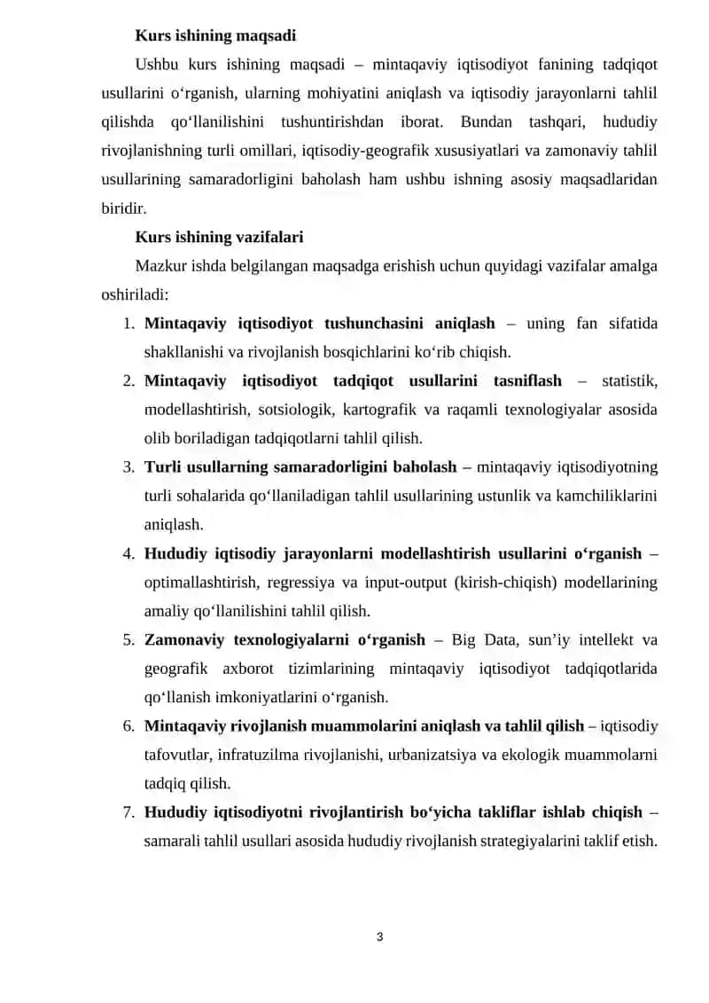 IQTISODIY-STATISTIK USULLAR. KARTOGRAFIK VA GEOGRAFIK USULLAR. 3