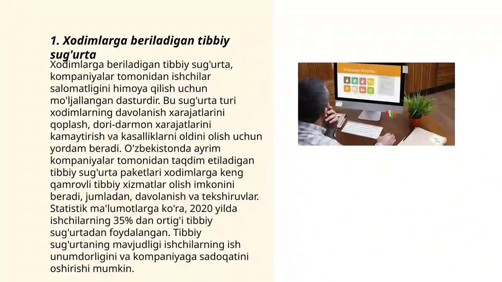 Xodimlarga beriladigan tibbiy sug'urta 3
