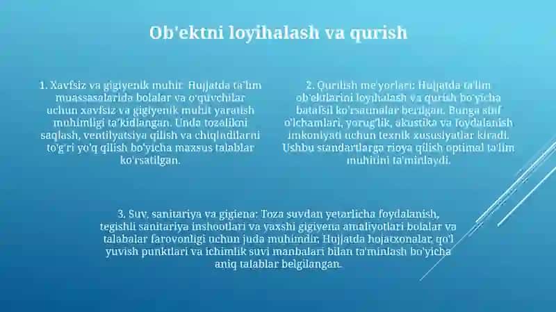 Maktabgacha Bolalar Muassasalari Va Maktablarga Bo'Lgan Umumiy Gigiyenik Talablar 3