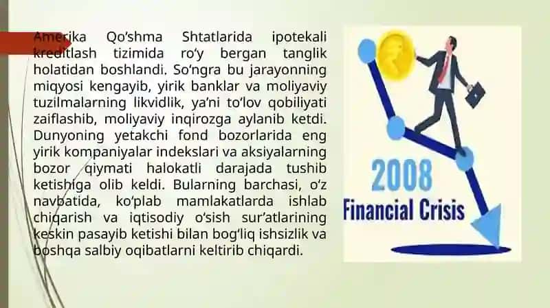 JAHON MOLIYAVIY IQTISODIY INQIROZI SIFATIDA XALQ ISTE’MOLI TOVARLARI NARXLARI 3