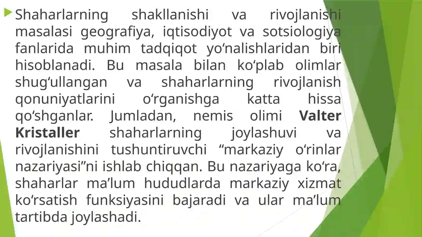 Shaharlarning shakllanishi, variv va ijtimoiy ishlari 3