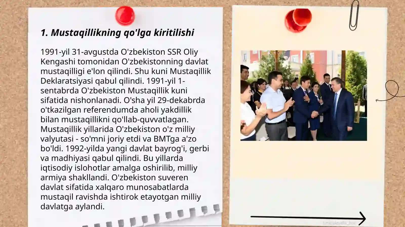 Oʻzbekistoning o'z istiqlol va taraqqiyot yo'li 3