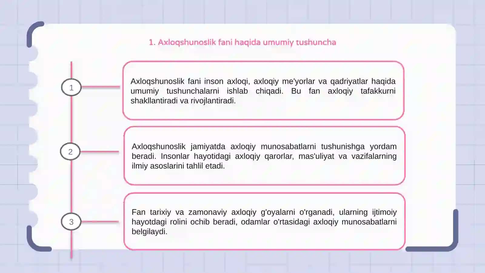 Axloqshunoslik fani va predmeti 3