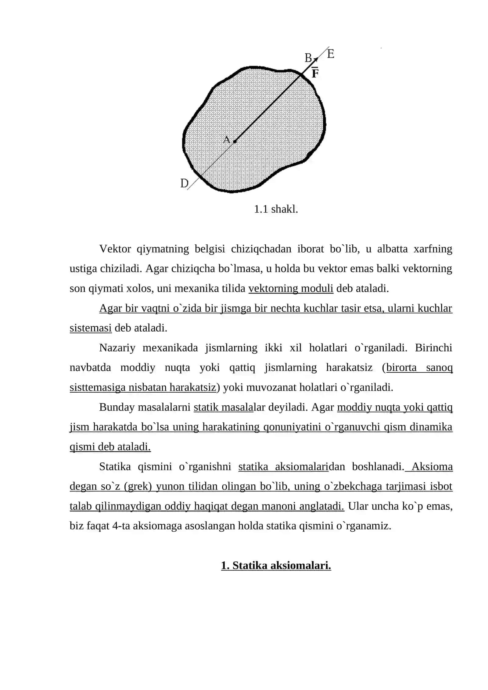 ABSOLYUT QATTIQ JISM. HARAKAT VA MUVOZANAT TEXNIKALARI 3