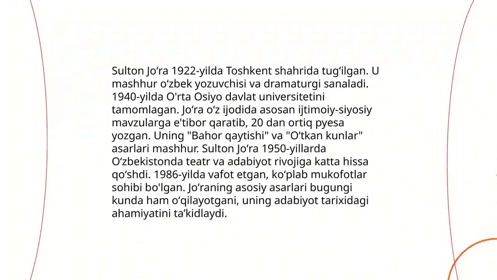 Sulton Joʻra va Hakim Nazirning hayoti va ijodi 3