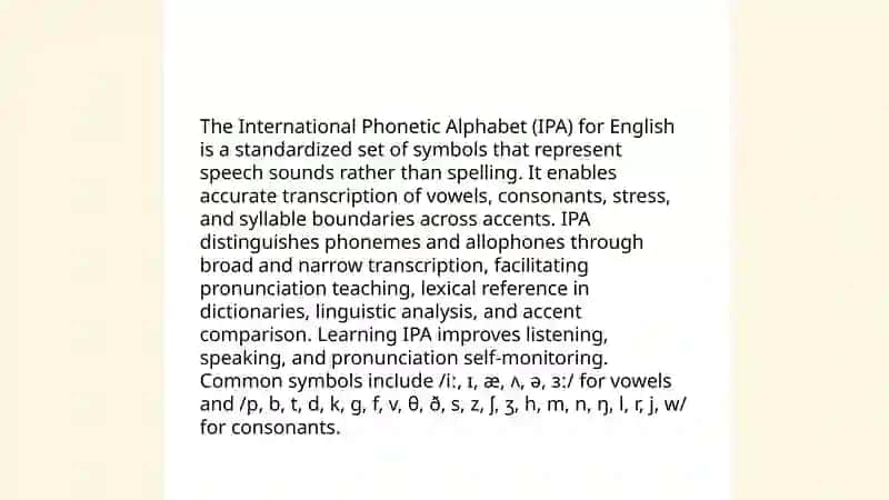 Phonetic transcription 3