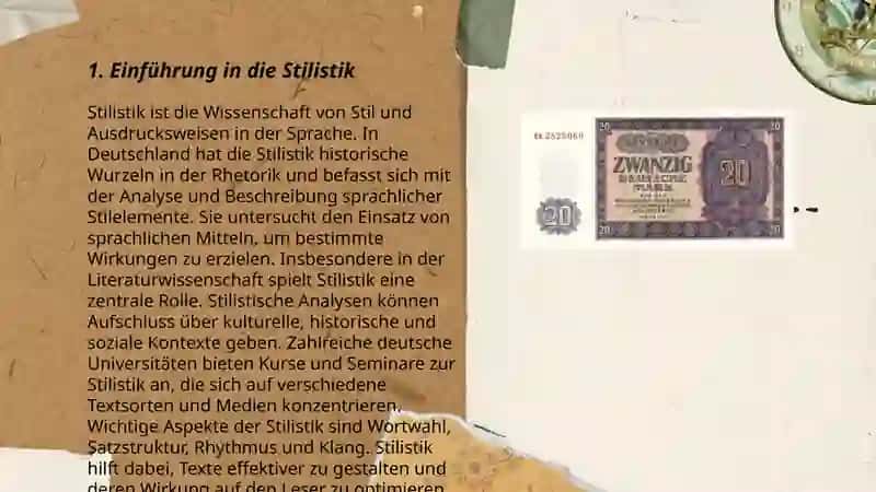Stilistik und Textlinguistik in der Deutsche 3