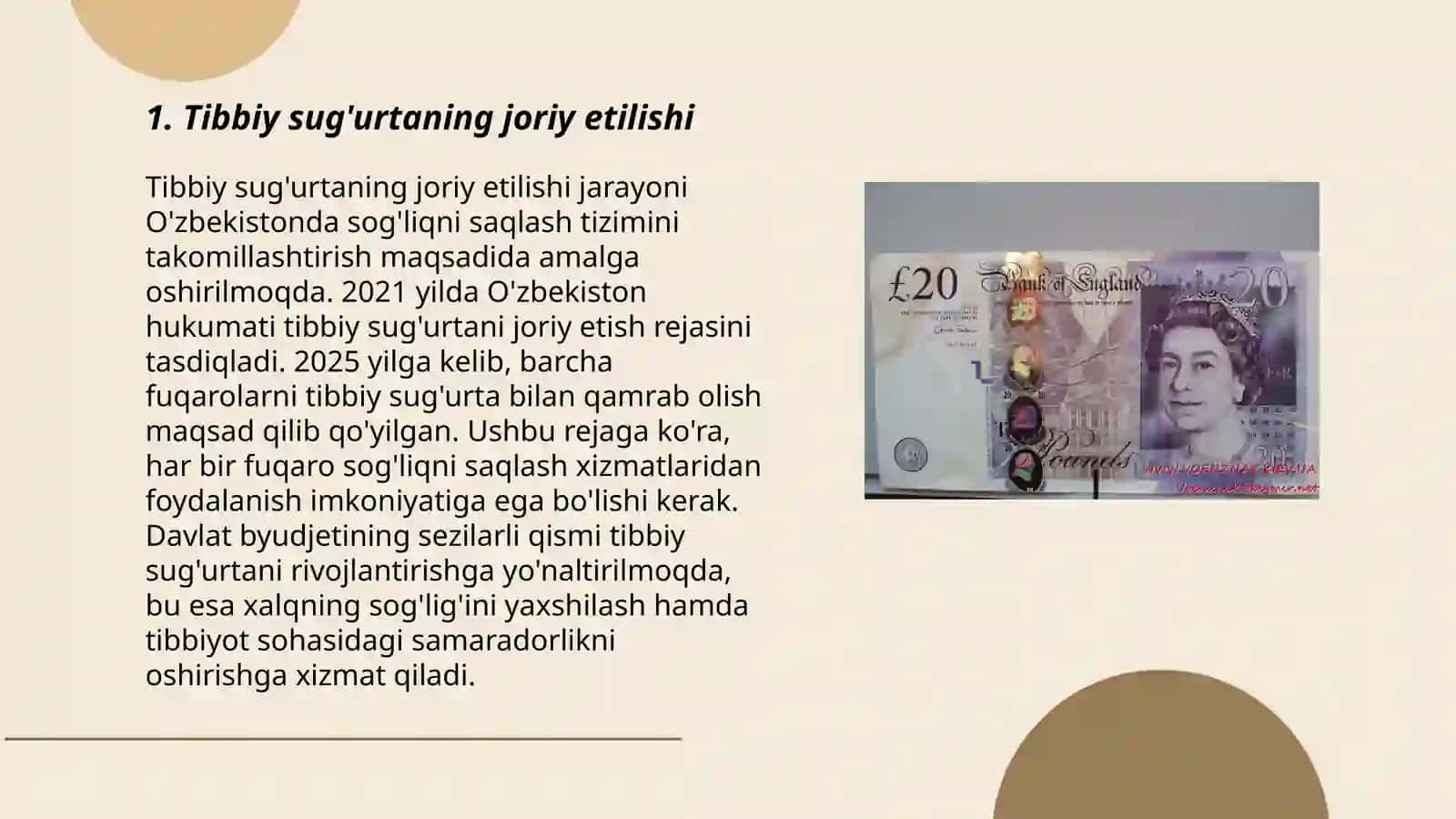 Sog’liqni Saqlash Tizimi Islolat Yo’lida 3