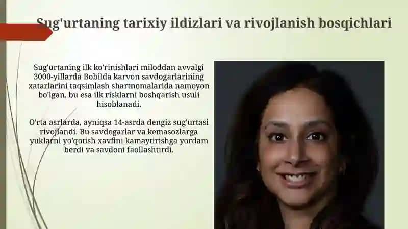 Sug’urtaning evolyutsiyasi va iqtisodiyotdagi roli 3