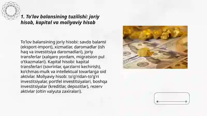 To'lov balansi, tashqi qarz va oltin valyuta zaxiralari 3
