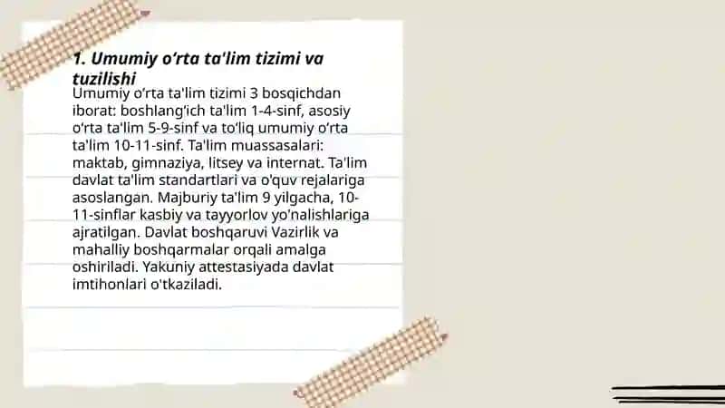 Umumiy oʻrta va professional ta'lim 3
