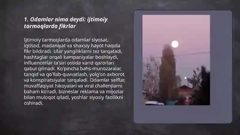 Odamlar nima deydi 3