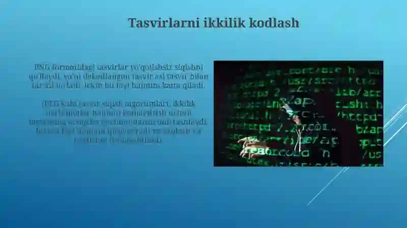 Ma'lumotlarni ikkilik sanoq sestimasida kodlash va dekodlash 3