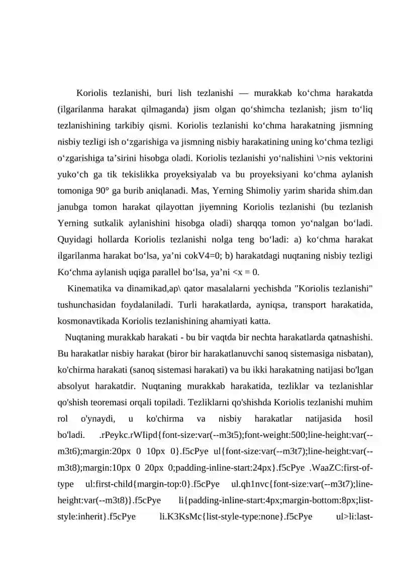 Nuqtaning Murakkab Harakati 3