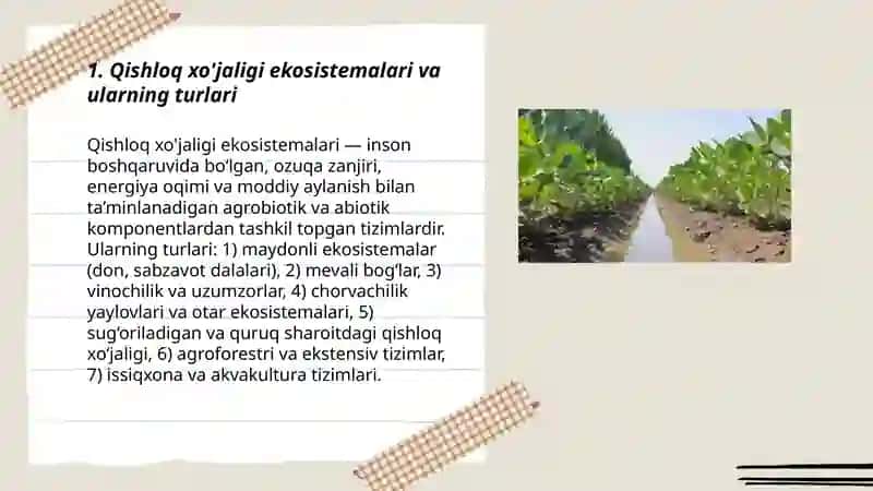 Qishloq xo'jalik ekologiyasi 3