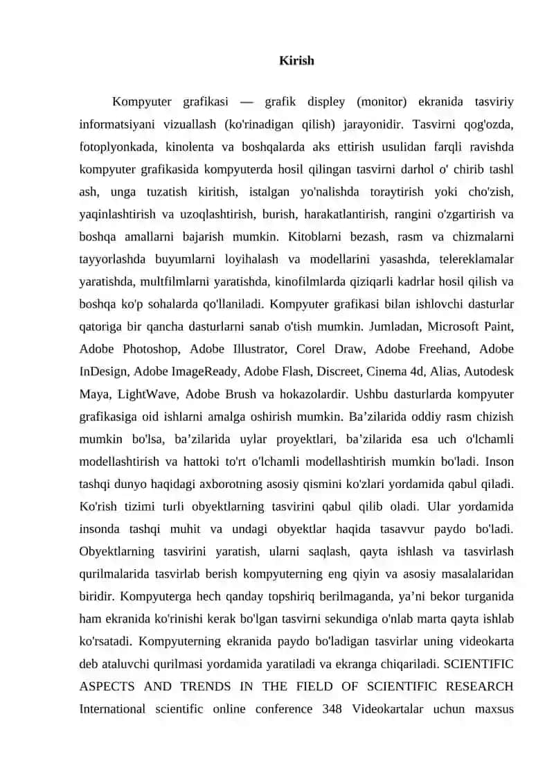 Kompyuter grafikasi va uning turlari 3