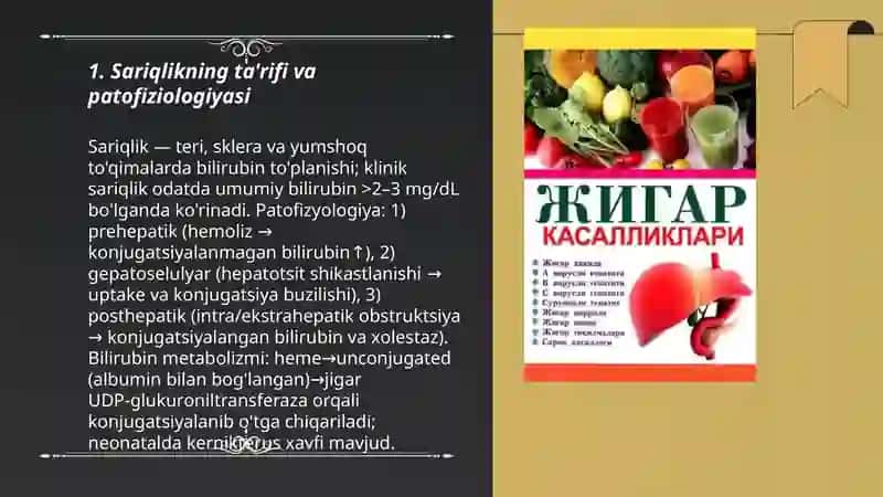 Jigar va oʻt yoʻllari kasalliklari asosiy klinik sindromlari 3