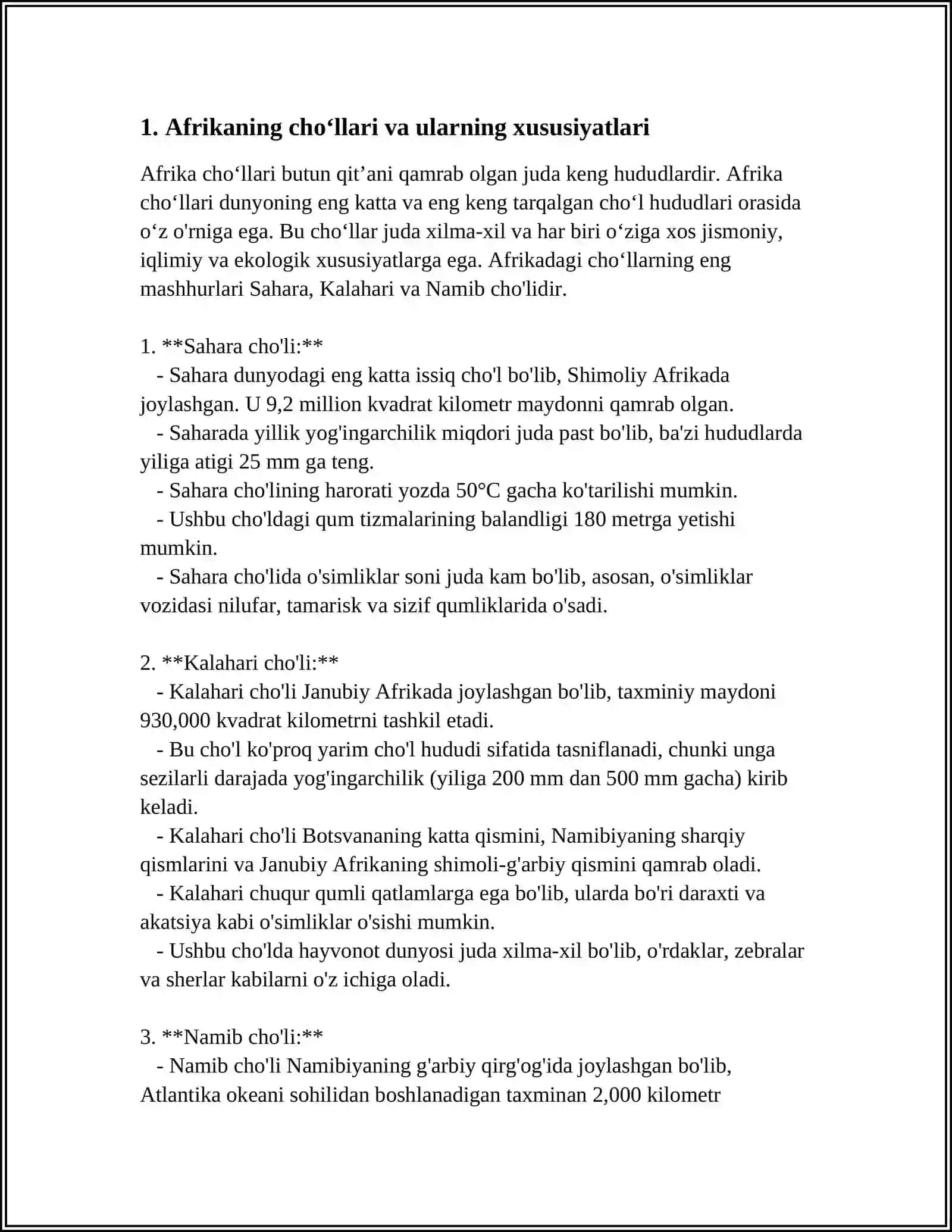 AFRIKA MATERIGIDA TARQALGAN CHOʻLLAR 3