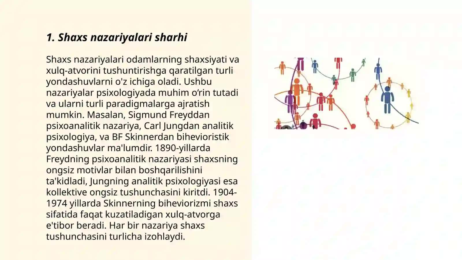 Shaxs nazariyalari. Endopsixika, egzopsixika. Diqqatning xususiyatlari 3