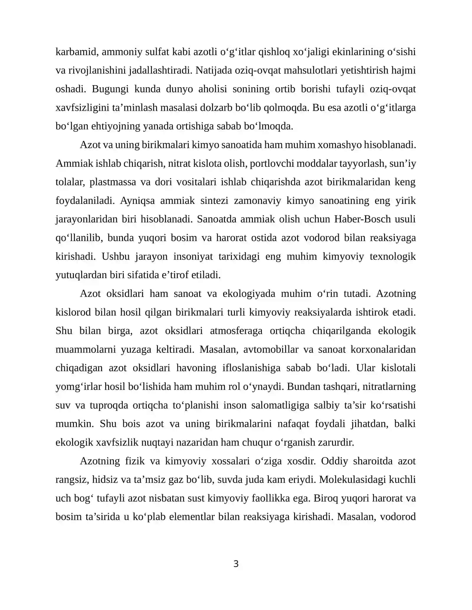 AZOT VA UNING OLINISHI BIRIKMALARI 3
