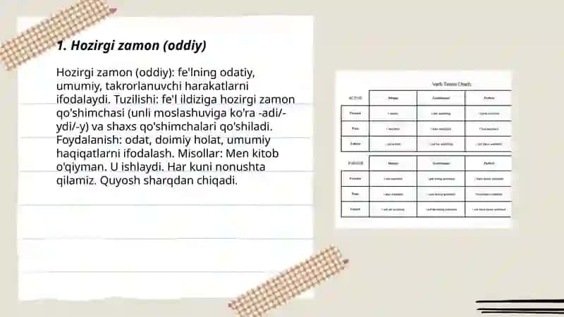 Verbs ( Tenses and voice) 3