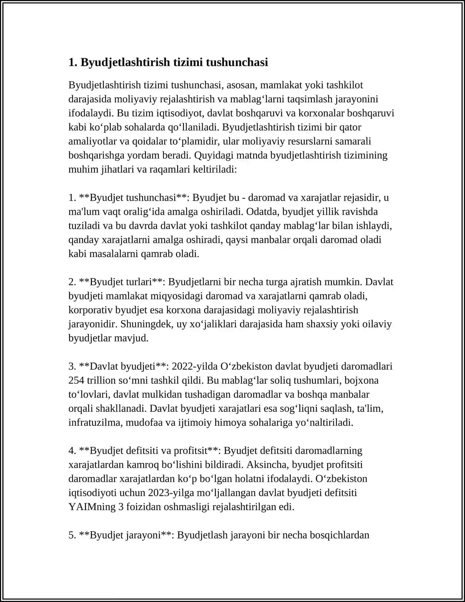 BYUDJETLASHTIRISH TIZIMINING KORXONA SAMARADORLIGIGA TA’SIRI 3