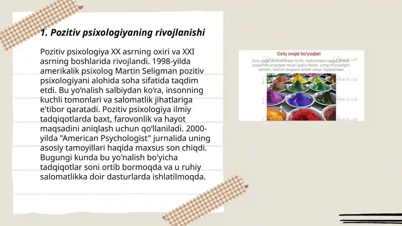 Psixologiya fani rivojlanishining zamonaviy tendensiyalari 3