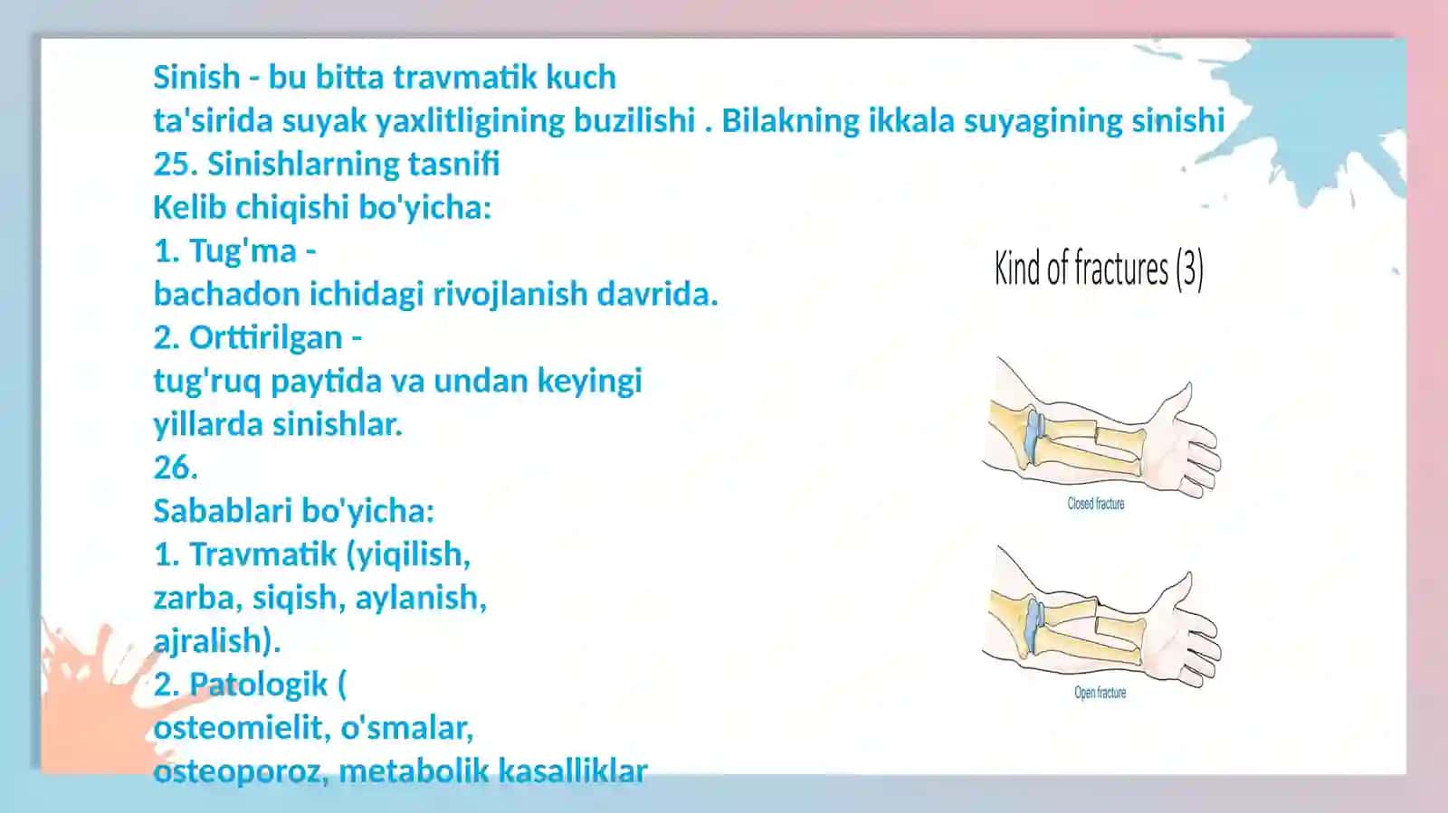 Travmatologiya Inson A'zolari va To'qimalari 3