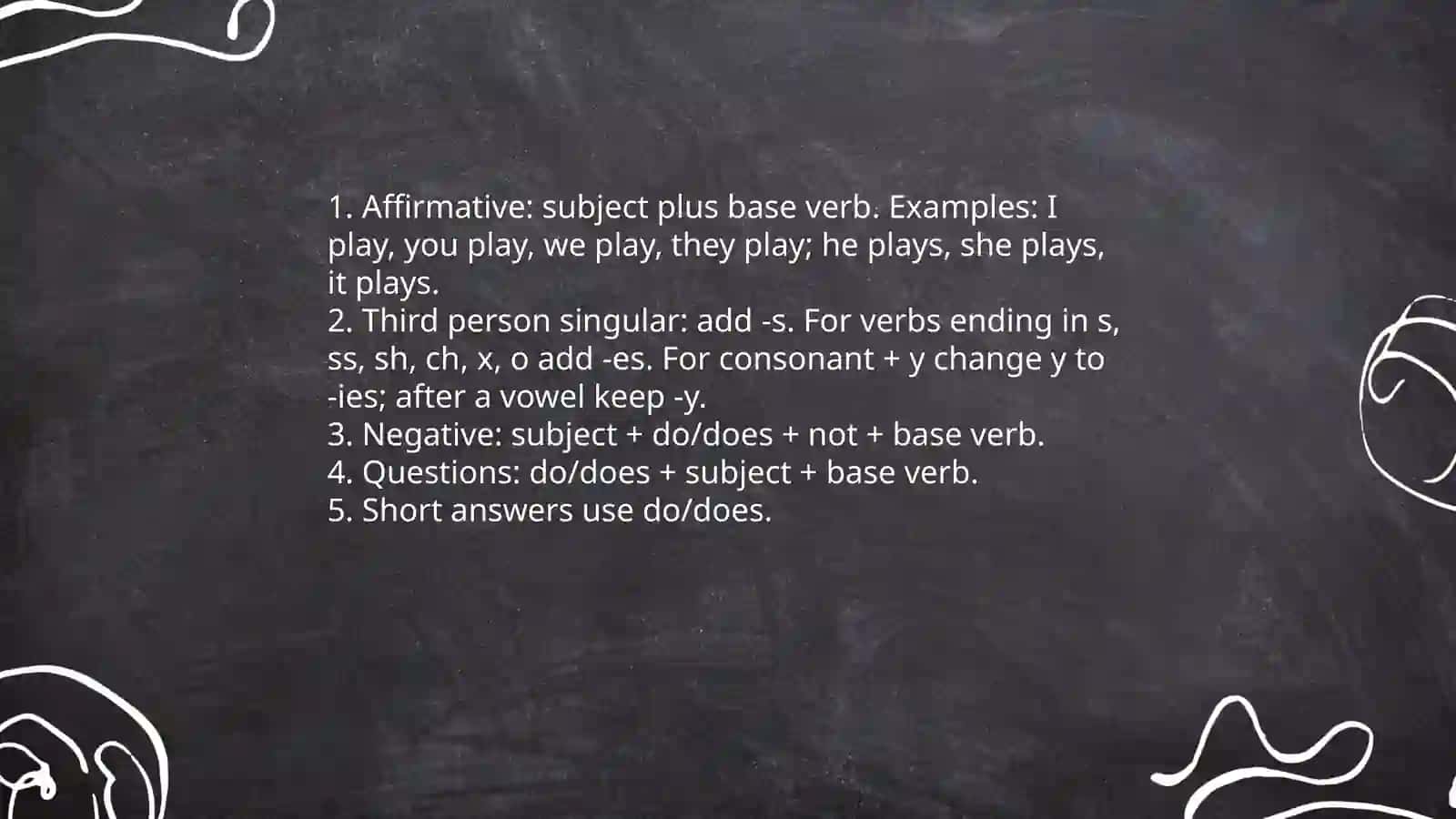 Present Simple Tense 3