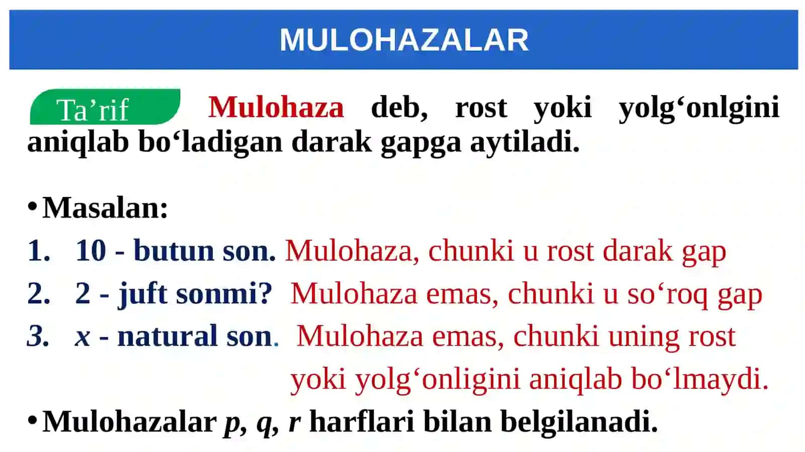 6-dars. Matematik mantiq elementlari 3