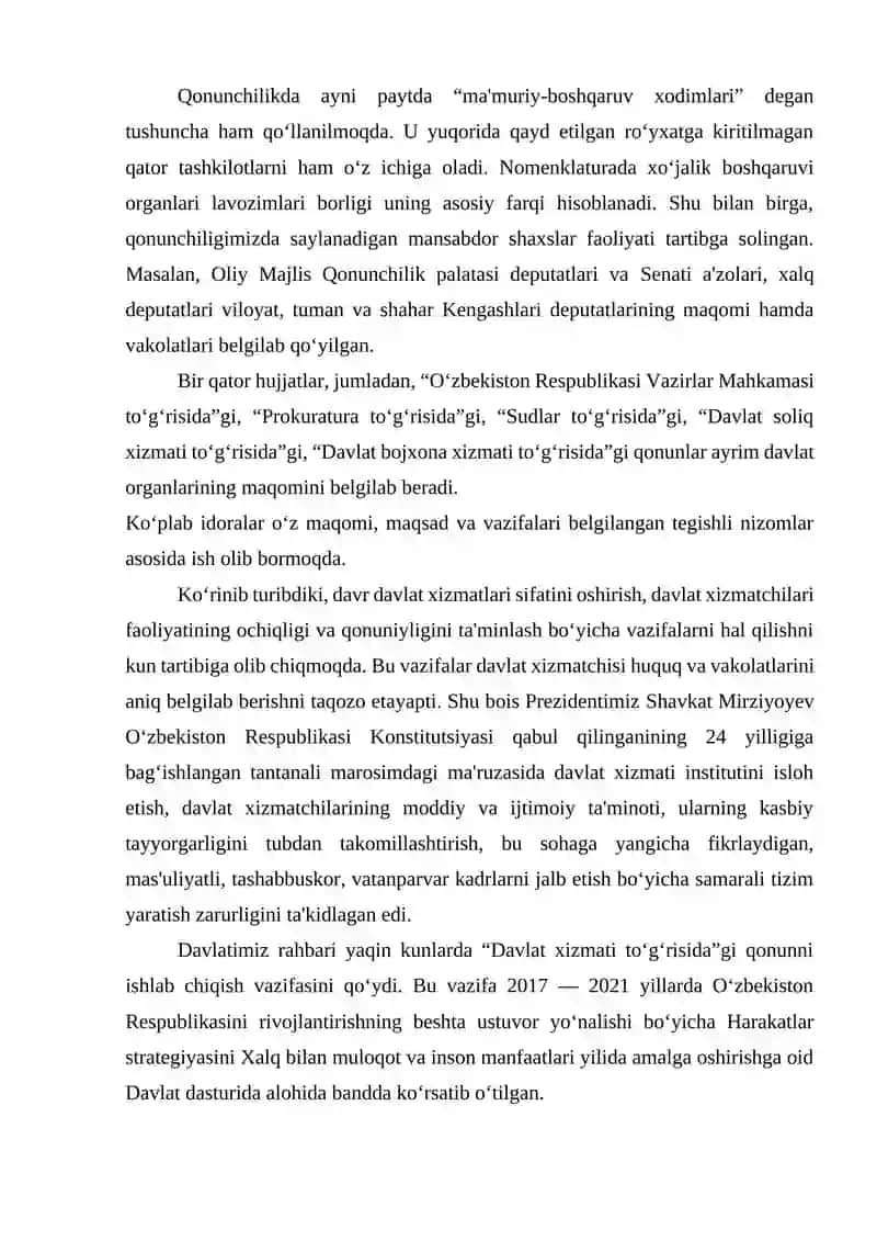 Mustaqillik Yillarida Davlat Boshqaruv Tizimida Amalga Oshirilgan Ishlohotlar 3