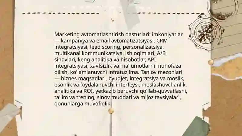 MARKETING MAXSUS DASTURLARI VA XIZMAT KO‘RSATISH TEXNOLOGIYALARI 3