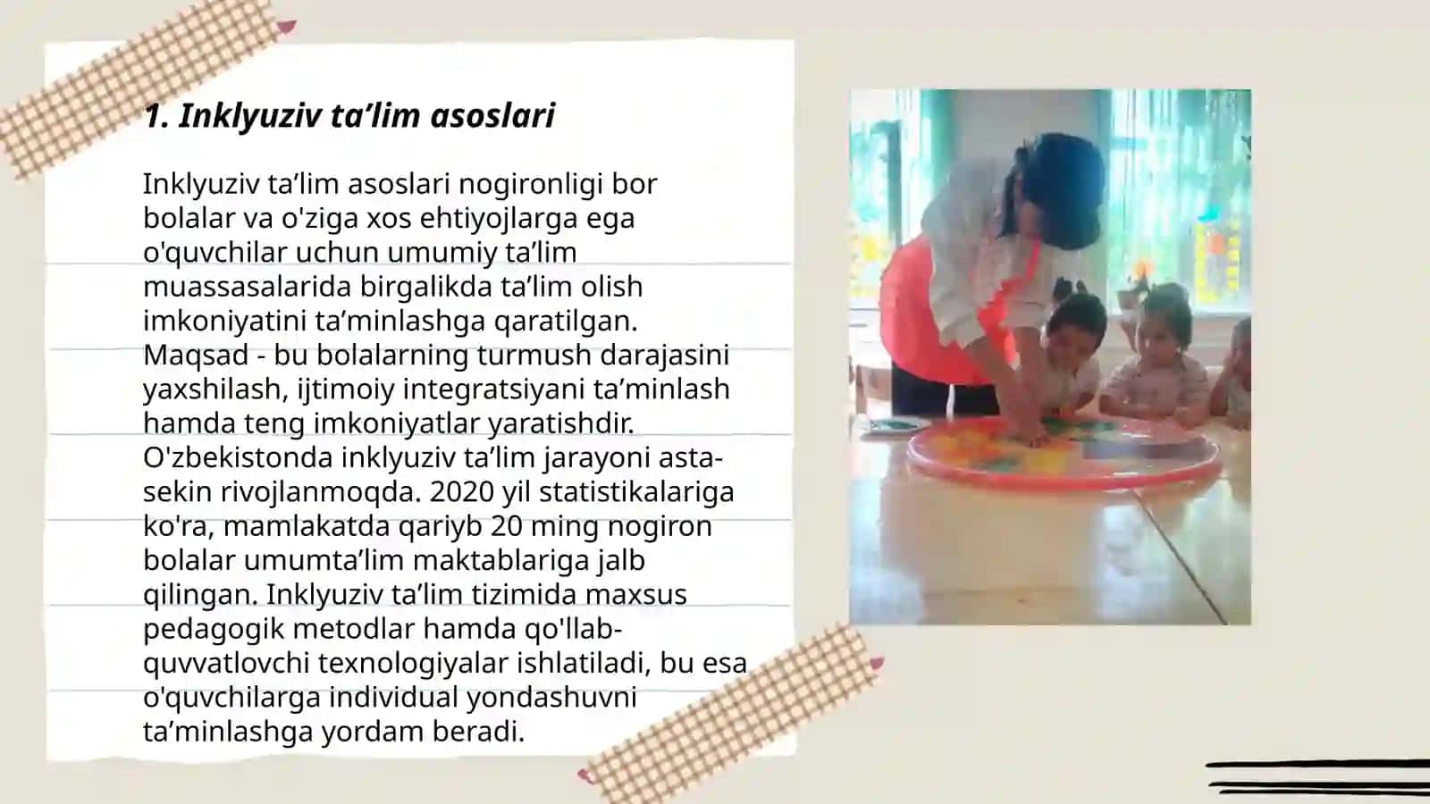 Inklyuziv taʼlimda maktabgacha taʼlim va umum talim direktorlari tarbiyachi va defektologlarning vazifalari 3
