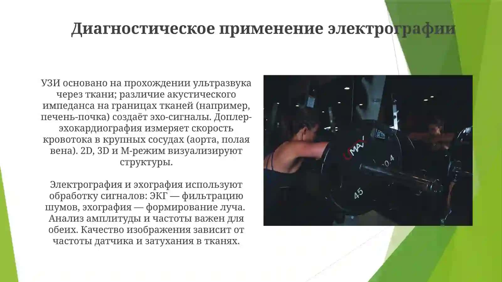 Физические основы методы эхографии и электрографии 3