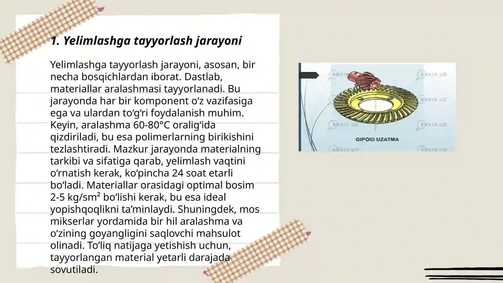 Yelimlashga tayyorlash jarayoni 3