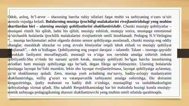 Musiqaviy qobiliyatinirivojlantirish 3