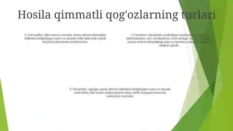 Hosilaviy Qimmatli Qog‘Ozlar 3