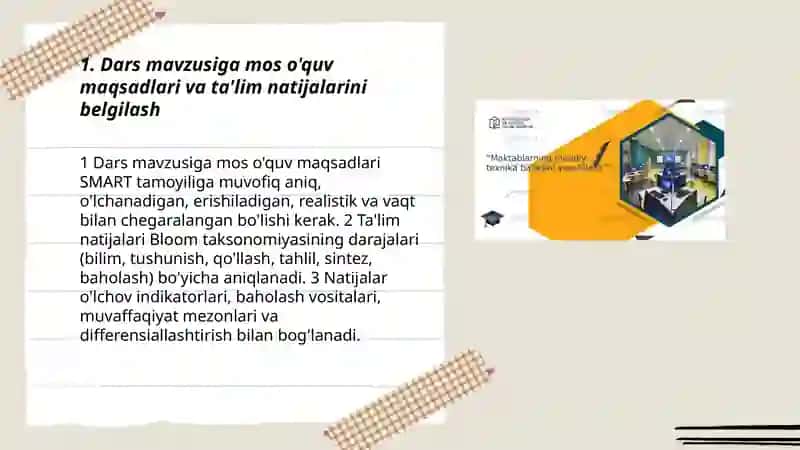 Dars mavzulariga oid didaktik materiallarni tayyorlash 3