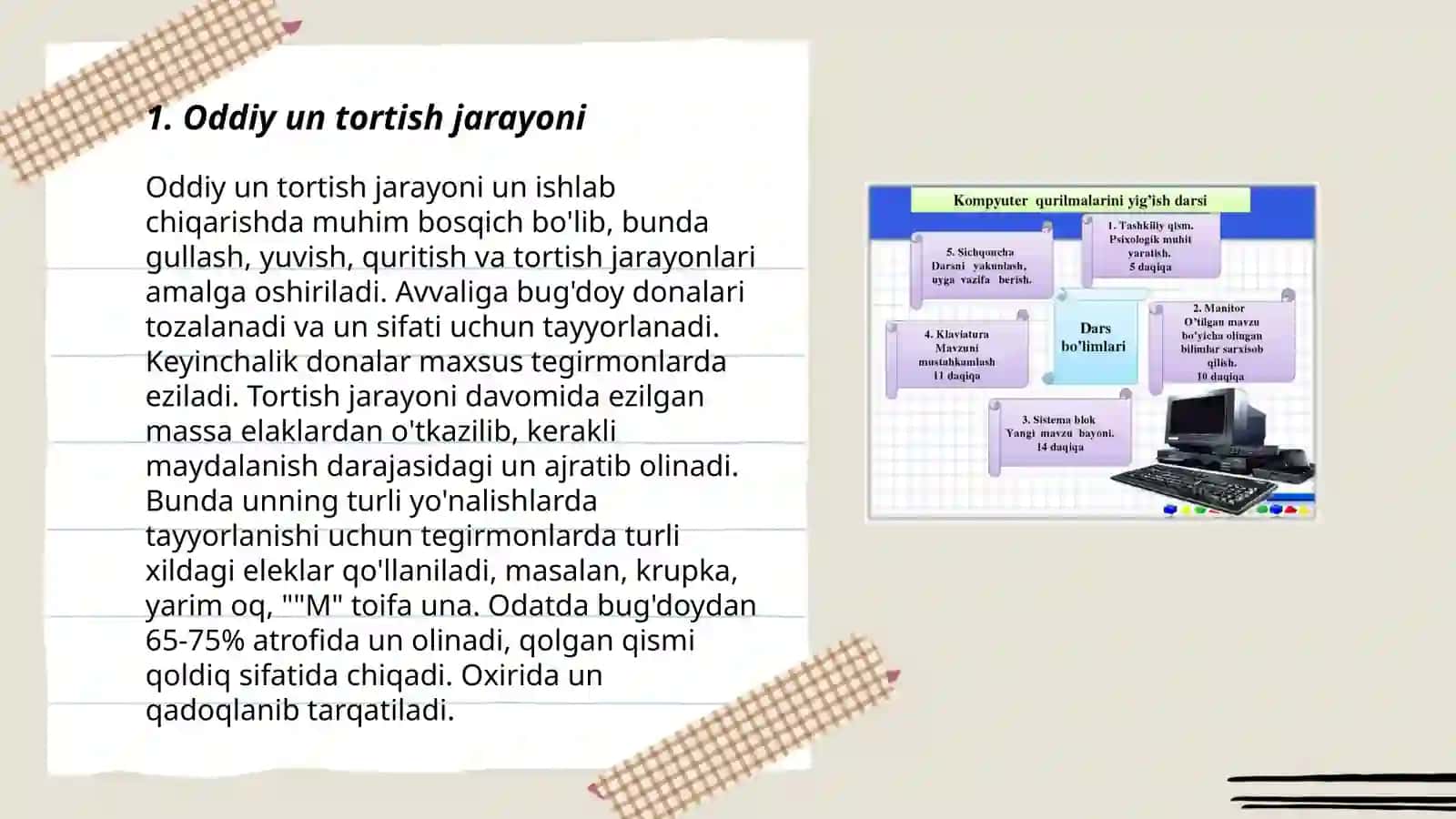 Oddiy va murakkab un tortishning nazariy asoslari 3