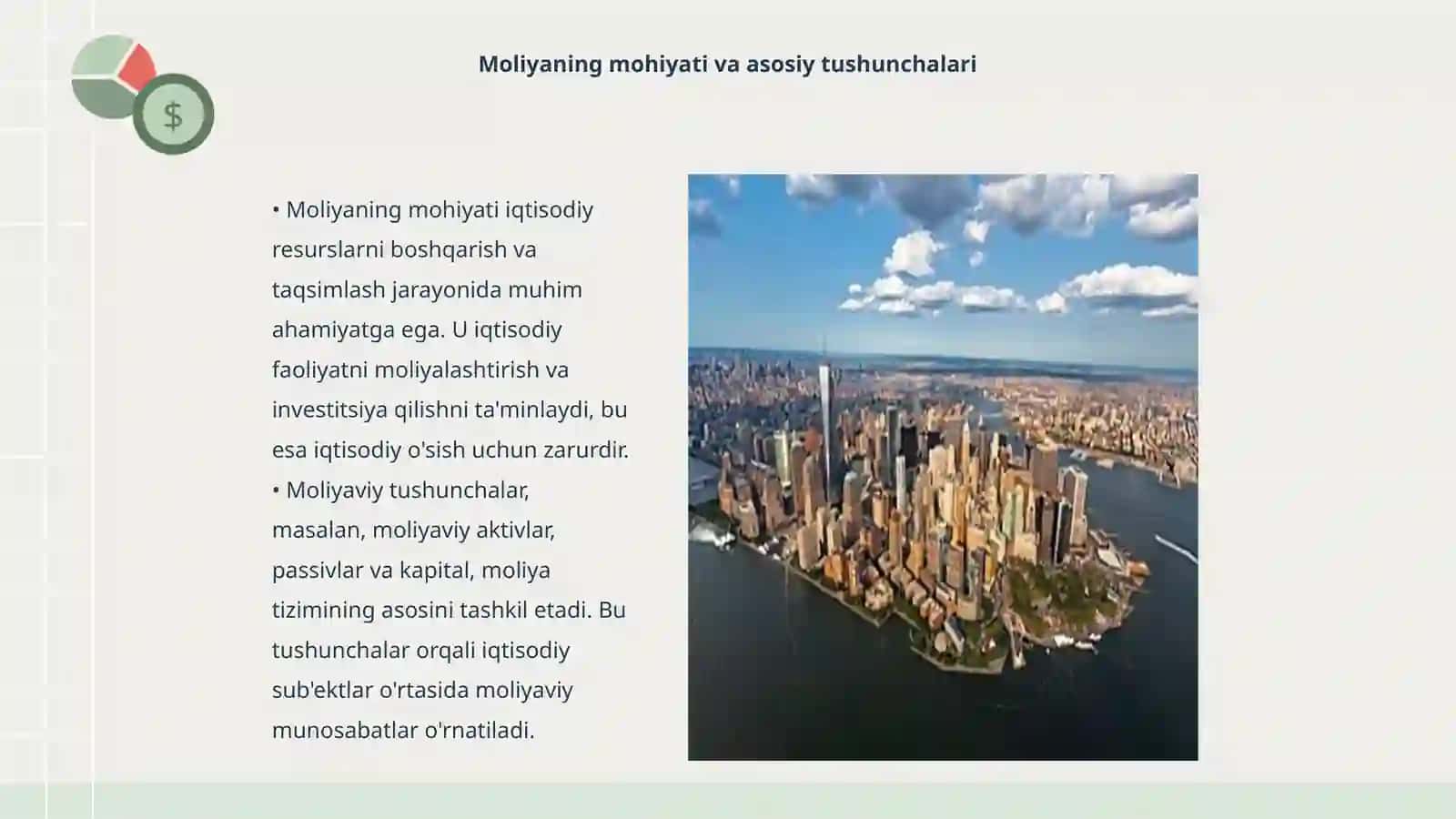 Moliyaning mohiyati va funksiyalari. Moliyaviy siyosat. Moliyaviy tizim 3