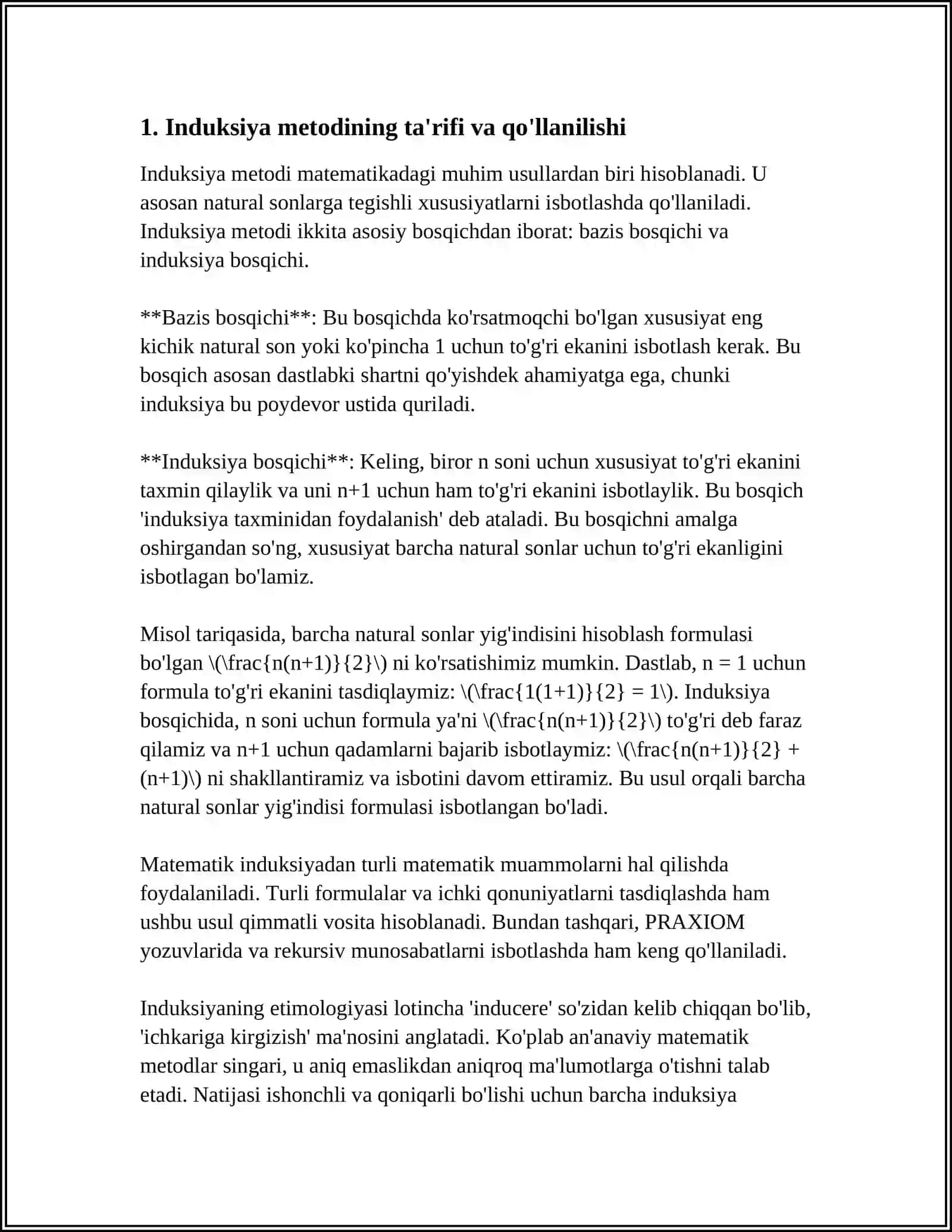 BOSHLANGʻICH SINFLARDA MATEMATIKA OʻQITISH METODLARI INDUKSIYA DEDUKSIYA VA ANOLOGIYA METODLARI 3