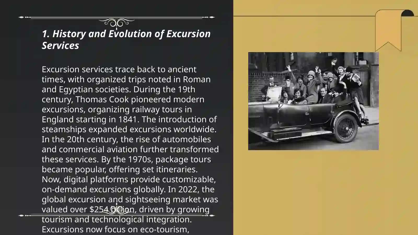 Development of excursion services 3