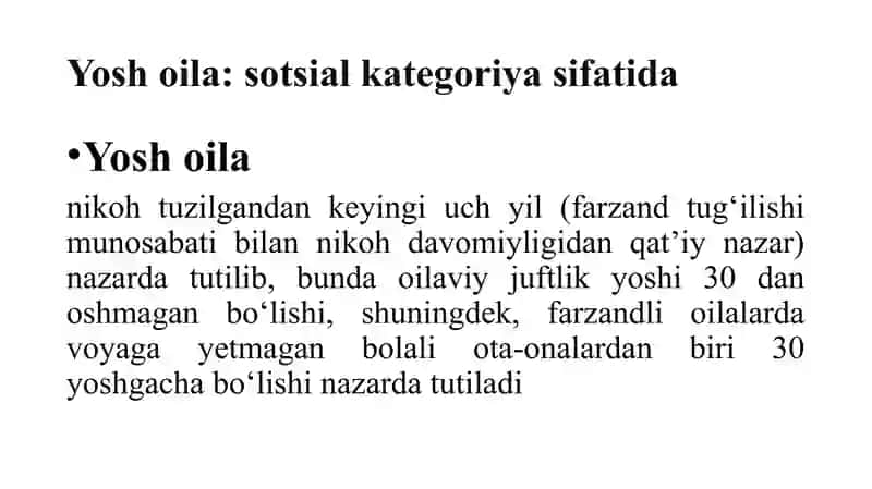 YOSH VA TO‘LIQSIZ OILALAR BILAN IJTIMOIY ISH 3