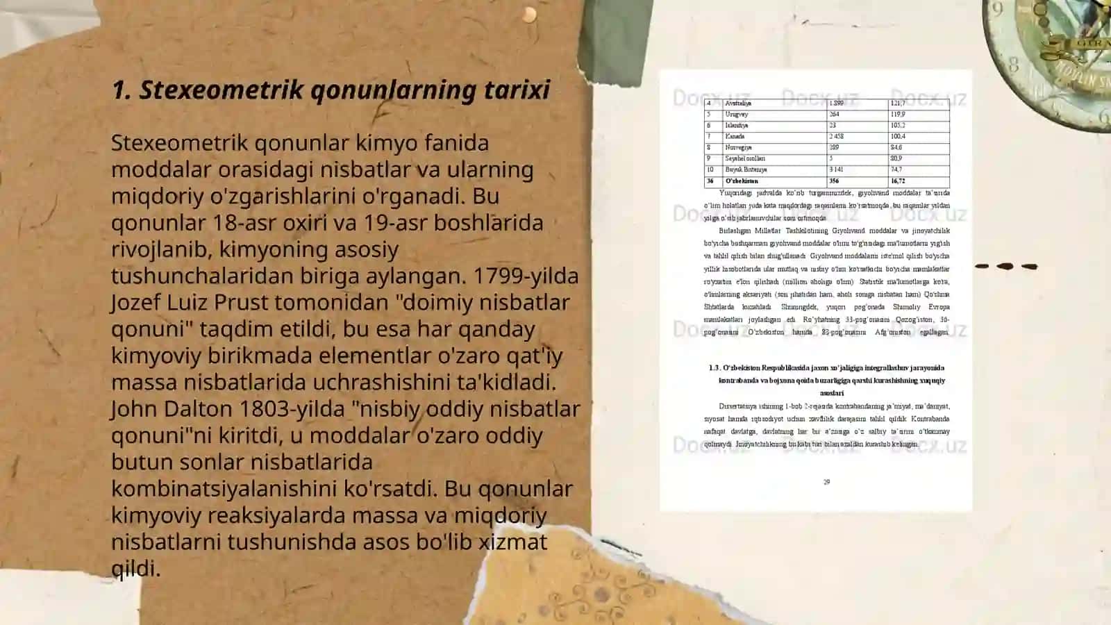 Stexeometrik qonunlarning ochilishi 3
