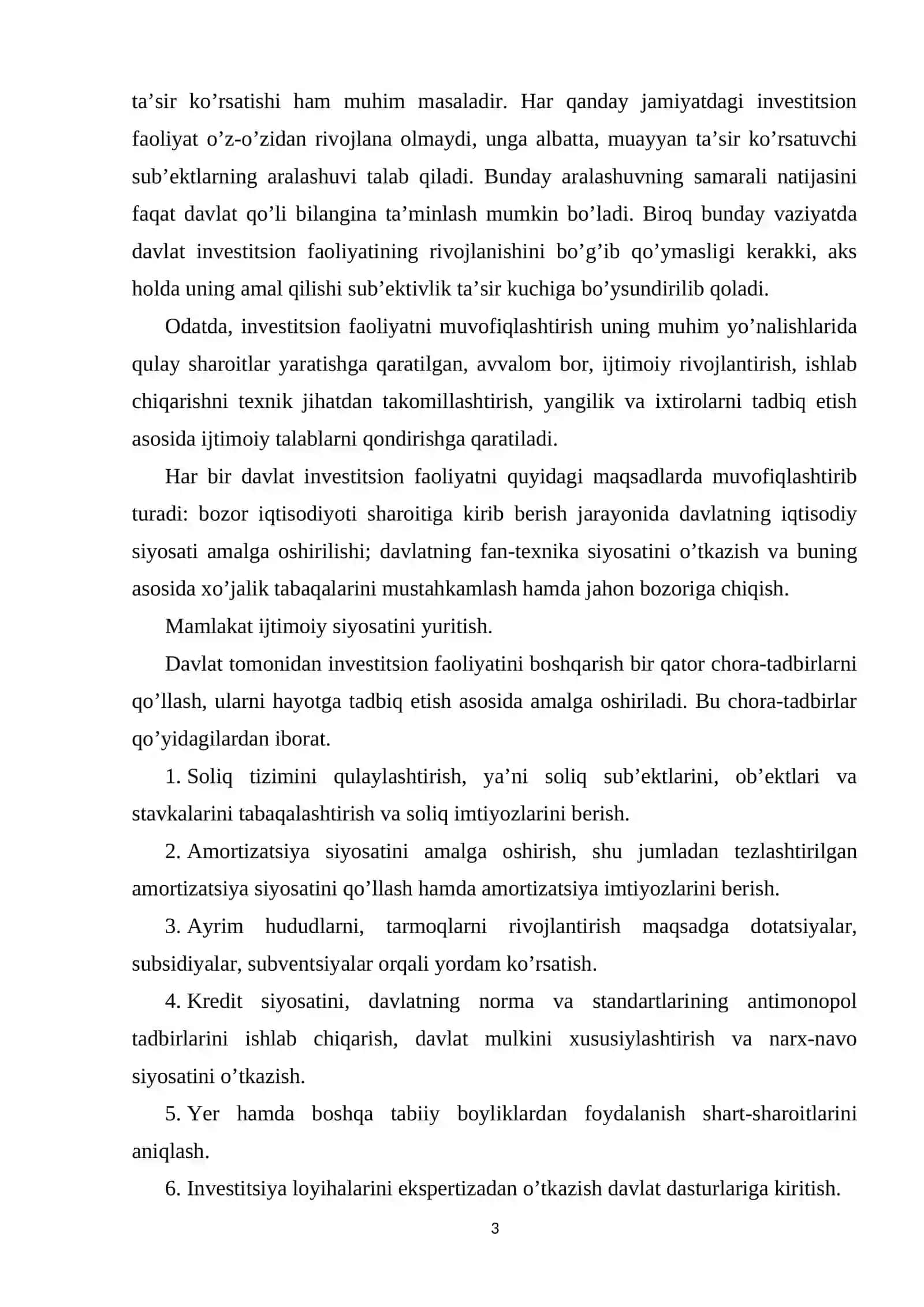 Faol investitsiyalar va ijtimoiy davlat dasturini mazmun mohiyati 3